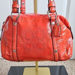Coach Audrey Small Satchel handbag Orange